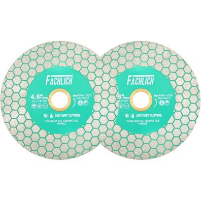 Fachlich Diamant-Fliesensägeblatt 115mm, 2 Stück