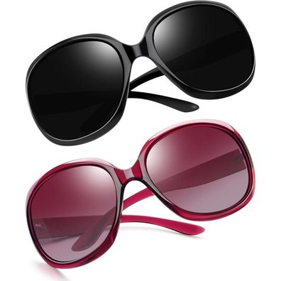 Joopin Übergroße Damen Sonnenbrille, polarisiert, UV400 Schutz, Oversized im