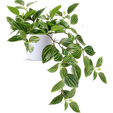SOGUYI Kunstpflanze 25cm, Künstliche Pflanze Deko Modern für Wohnzimmer