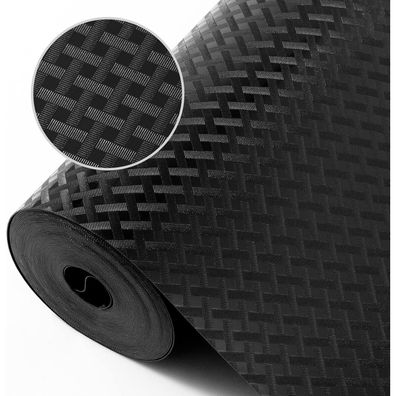 StaHom Schubladenmatte 44.5x200cm Schwarz - Rutschfeste, wasserdichte EVA