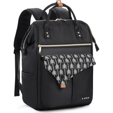 Lekesky Großer Laptop Rucksack für Damen und Herren, 17.3 Zoll, wasserdicht