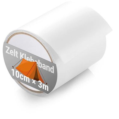ecooe Zelt Klebeband 3M x 10CM - Transparentes, wasserdichtes Reparaturband für