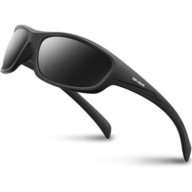 RIVBOS RB832 Sportbrille für Damen und Herren, polarisiert, TR90, ultraleicht