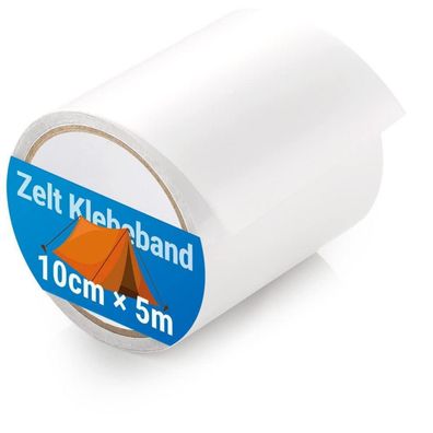 ecooe Zelt Reparaturband 5M x 10CM - Transparent, Wasserdicht, Hitzebeständig
