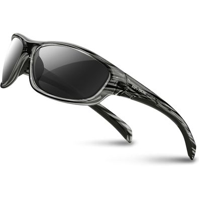 RIVBOS Sportbrille Fahrradbrille Radsportbrille für Damen Herren, polarisiert