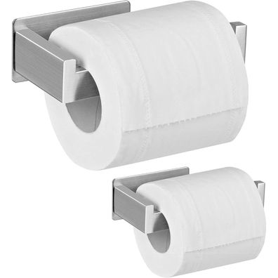 Aikzik Toilettenpapierhalter ohne Bohren, Selbstklebend, Edelstahl, 2er-Pack
