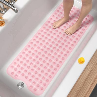 Hitslam XL Badewannenmatte rutschfest 101x40cm, BPA Frei, Schimmelresistent