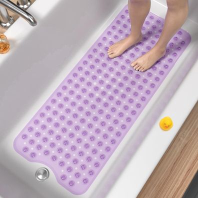 Hitslam Badewannenmatte rutschfest, extra lang (101x40cm), BPA-frei