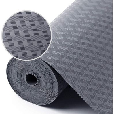 StaHom Schubladenmatte 30x300cm Grau - Nicht klebende, wasserdichte und