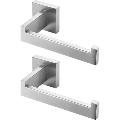Hitslam Toilettenpapierhalter, gebürstetes Nickel, Edelstahl 304, 2er Pack