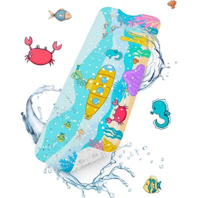 Hitslam Badewannenmatte rutschfest für Kinder, 101x40cm, Extra Lange