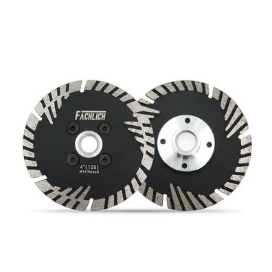 Fachlich Diamant-Trennscheibe 105mm Turbo, 2 Stück für harte Baustoffe