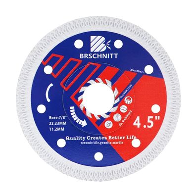 Brschnitt Diamant Trennscheibe 115mm Turbo Mesh für Hartkeramik, Porzellan