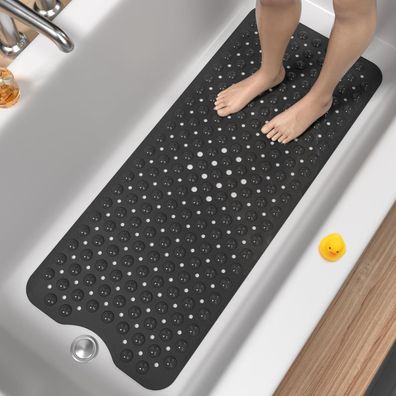 Hitslam Badewannenmatte 101x40cm - Extra Lange, rutschfeste Duschmatte, BPA
