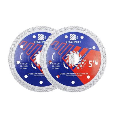 Brschnitt Diamant Trennscheibe 125mm (2 Stück) - Turbo Mesh für Hartkeramik