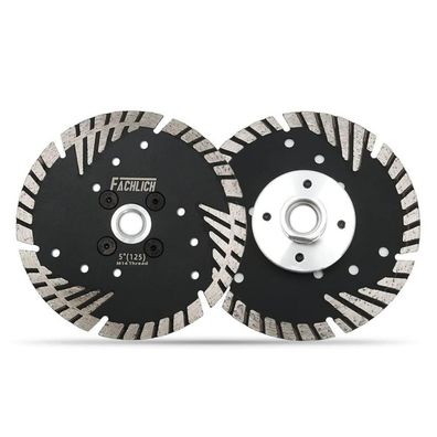 Fachlich Diamant-Trennscheibe 125mm, 2 Stücke, Turbo Schutzzähne für harte