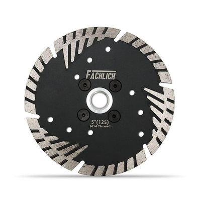 Fachlich Diamant-Trennscheibe 125mm M14 Turbo für Beton, Fliesen, Granit