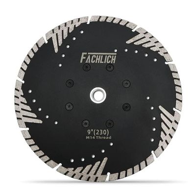 Fachlich Diamant-Trennscheibe 230mm Turbo mit Schutzzähnen für Beton, Fliesen