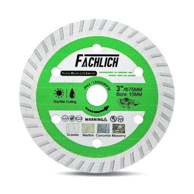 Fachlich Diamant-Trennscheibe 75mm für Beton und Granit, 1 Stück