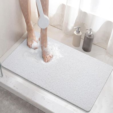 Hitslam Duschmatte rutschfest 60x40cm, weiche PVC-Luffa Antirutschmatte