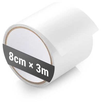 ecooe Zelt Klebeband 3M x 8CM - Transparentes, wasserdichtes Reparaturband für
