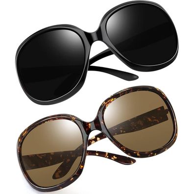 Joopin Übergroße Damen Sonnenbrille - Moderne, Polarisierte Mode-Sonnenbrille