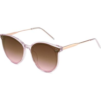 SOJOS Damen Retro Vintage Sonnenbrille, Runde Cateye Brille, Übergroß, UV 400