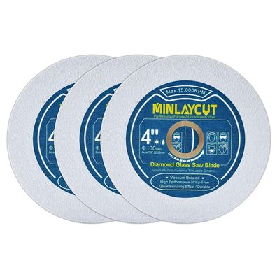 Minlaycut 3x 100mm Diamant-Glasschneidescheibe für Winkelschleifer