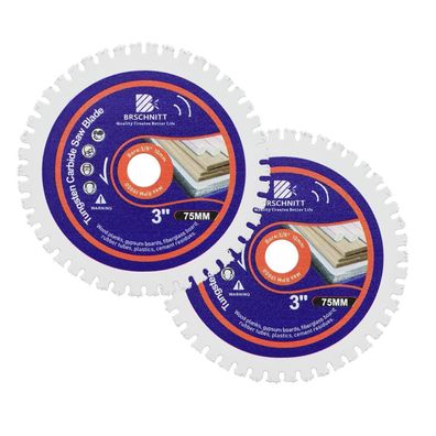 Brschnitt Wolframkarbid Holztrennscheibe 75mm (3 Zoll) Arbor 10mm für Holz