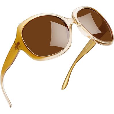 Joopin Übergroße Damen Sonnenbrille - Modern, Polarisiert, UV400 Schutz