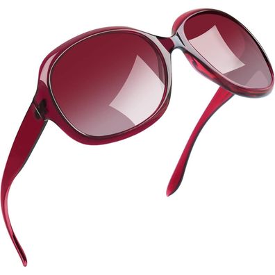 Joopin Übergroße Damen Sonnenbrille, modern, polarisiert, UV400 Schutz
