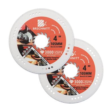 Brschnitt Diamant-Trennscheibe 105mm (2 Stück) für Metall, Stahl, Eisen