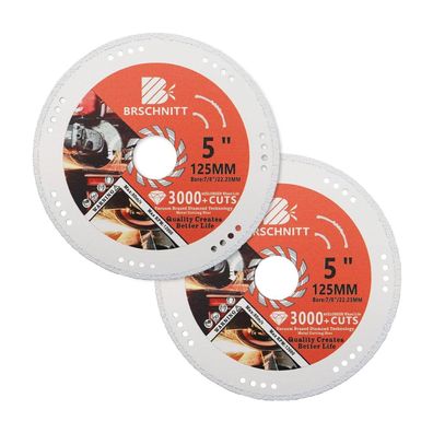 Brschnitt Diamanttrennscheibe 2 Stück 125mm vakuumgelötet für Metall
