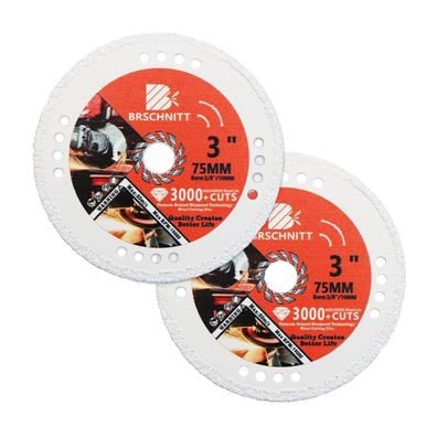 Brschnitt Diamant-Trennscheibe 75 mm, 2 Stück, Vakuumgelötet für Metall