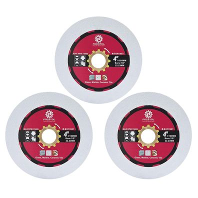 Focstol Diamant Trennscheibe 100mm für Glas, Jade, Kristall, Flaschen - 3er Pack