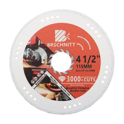Brschnitt Diamant Metalltrennscheibe 115mm, vakuumgelötet, für Hartmetall
