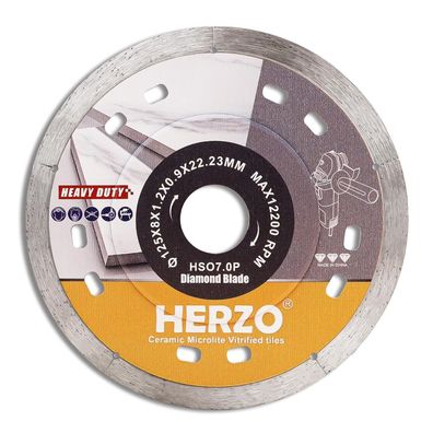 HERZO Diamant Trennscheibe 125mm, super dünn 1,2 mm für Fliesen, Keramik