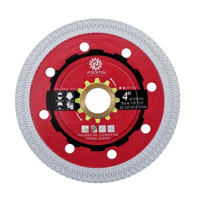 Focstol Diamant Trennscheibe 105mm für Fliesen, Marmor, Granit - 22,23mm Bohrung