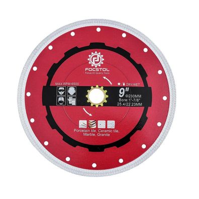 Focstol Diamant Trennscheibe 230mm für Fliesen, Marmor, Granit, Porzellan