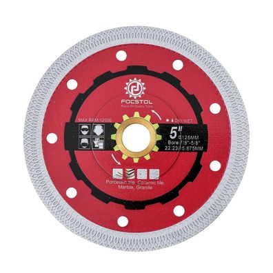 Focstol Diamant Trennscheibe 125mm für Fliesen, Marmor, Granit, Quarz - 22,23mm