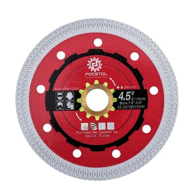 Focstol Diamant Trennscheibe 115mm für Fliesen, Porzellan, Marmor, Granit, Quarz