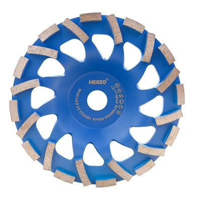 HERZO Diamant Schleiftopf 180mm x 22,23mm Topfscheibe für Beton, Naturstein