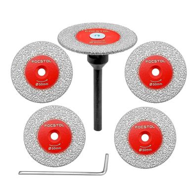 Focstol Diamant Trennscheibe 50mm für Fliesen, Marmor, Granit - 5 Stück Set
