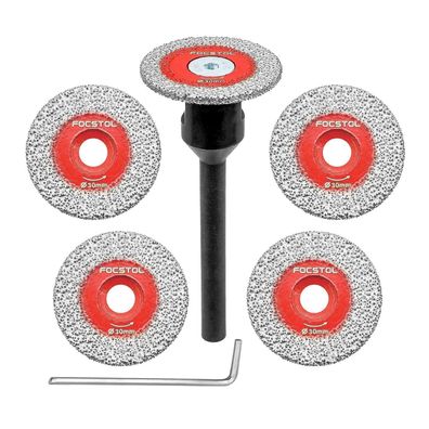 Focstol Diamant Trennscheibe 30mm Mini für Fliesen, Marmor, Granit - 5 Stück Set