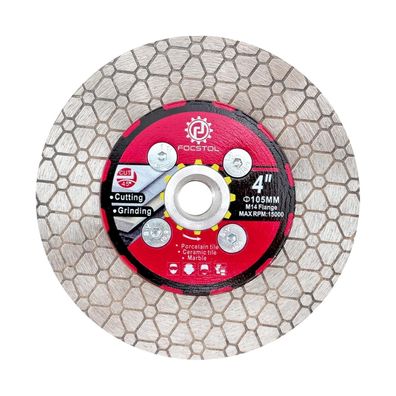 Focstol Diamant Trennscheibe 105mm mit M14 Flansch für Fliesen, Marmor, Granit