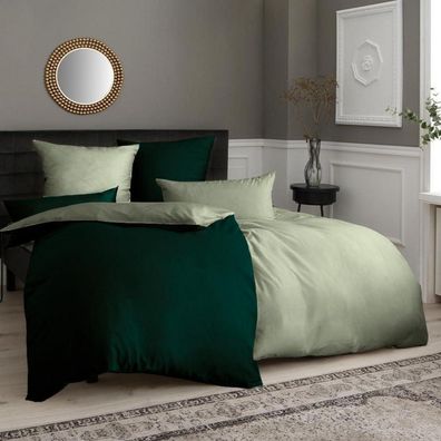 Soifox Bettwäsche Grün 135x200 cm 4-teilig Mikrofaser Bügelfrei mit
