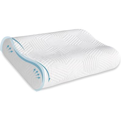LAMB Nackenkissen, höheneinstellbar, Memory Foam, ergonomisch, mit waschbarem
