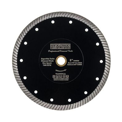 DT-DIATOOL Diamantsägeblatt 200mm superdünn mit Turbosegmenten für harte