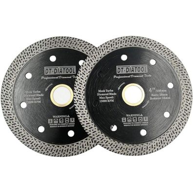 DT-DIATOOL Diamant Trennscheibe 105mm (2 Stück) für Fliesen, Marmor, Granit