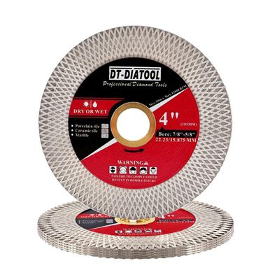 DT-DIATOOL Diamant-Trennscheibe 105mm, 5er-Set für Fliesen, Keramik, Marmor
